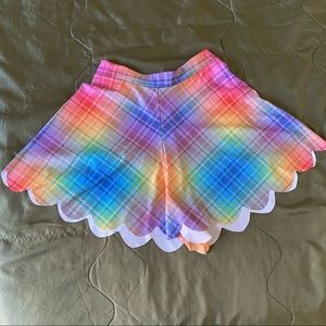 Black Milk Tartan Rainbow Shorties size M